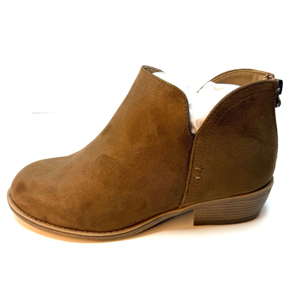 Journee Collection Women's Livvy Side Split Ankle Booties Taupe Size 8W NWT/BOX - Picture 6 of 8